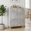 Sideboard Betongrå 66 x 34,5 x 90 cm Konstrueret træ