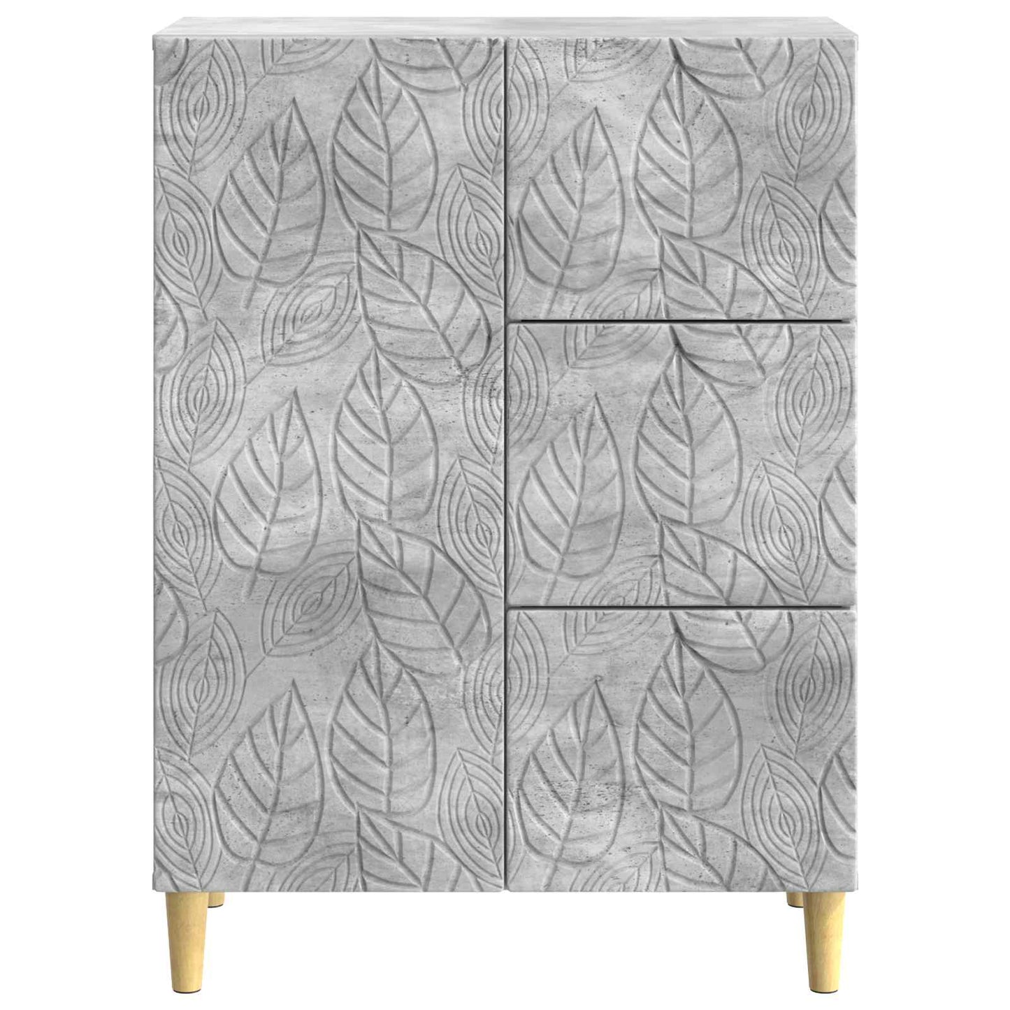 Sideboard Betongrå 66 x 34,5 x 90 cm Konstrueret træ