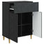 Sideboard Sort 66 x 34,5 x 90 cm Konstrueret træ