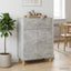Sideboard Betongrå 66 x 34,5 x 90 cm Konstrueret træ