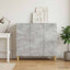 Sideboard Betongrå 89 x 34,5 x 80 cm Konstrueret træ