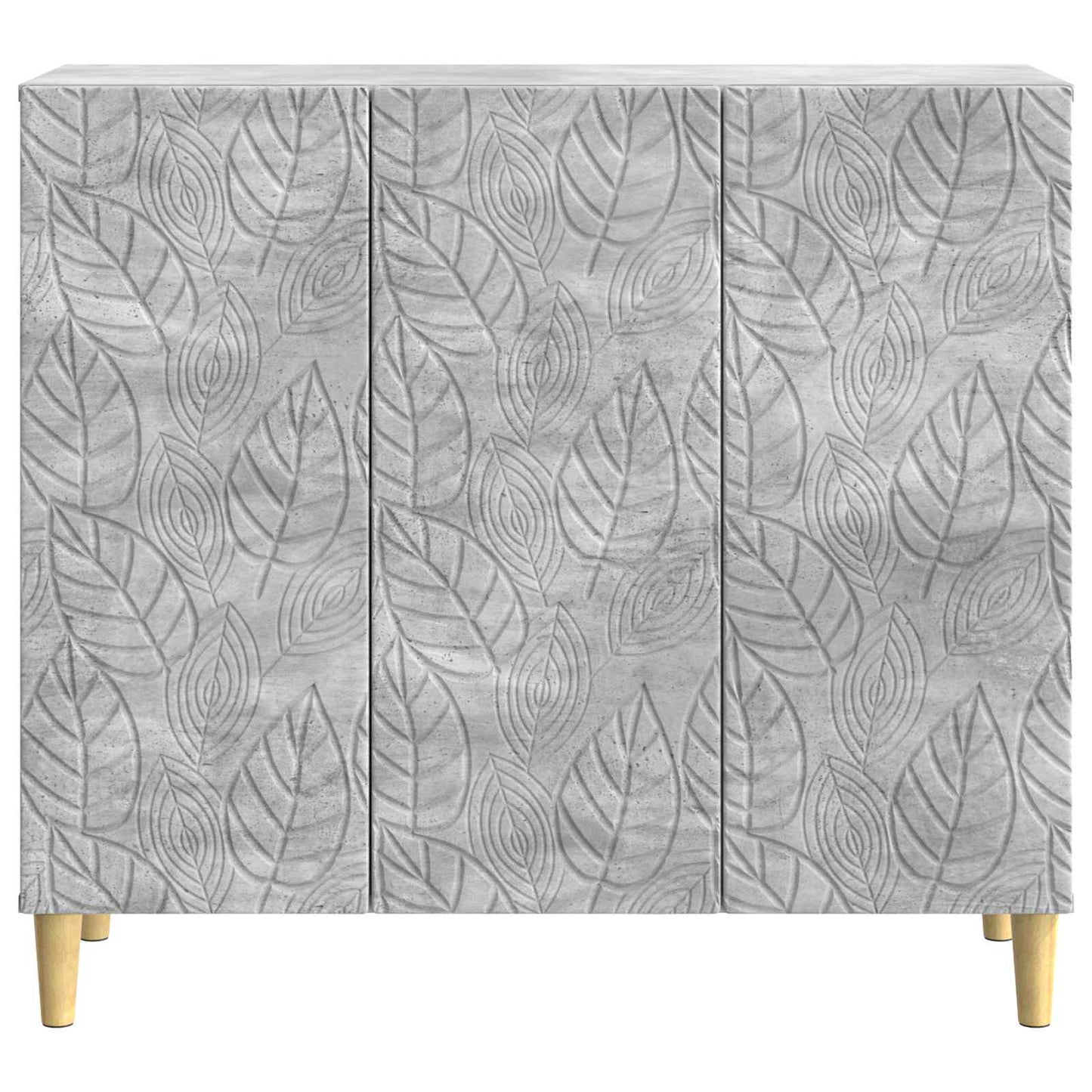 Sideboard Betongrå 89 x 34,5 x 80 cm Konstrueret træ