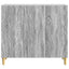Sideboard Grå Sonoma 89 x 34,5 x 80 cm Konstrueret træ
