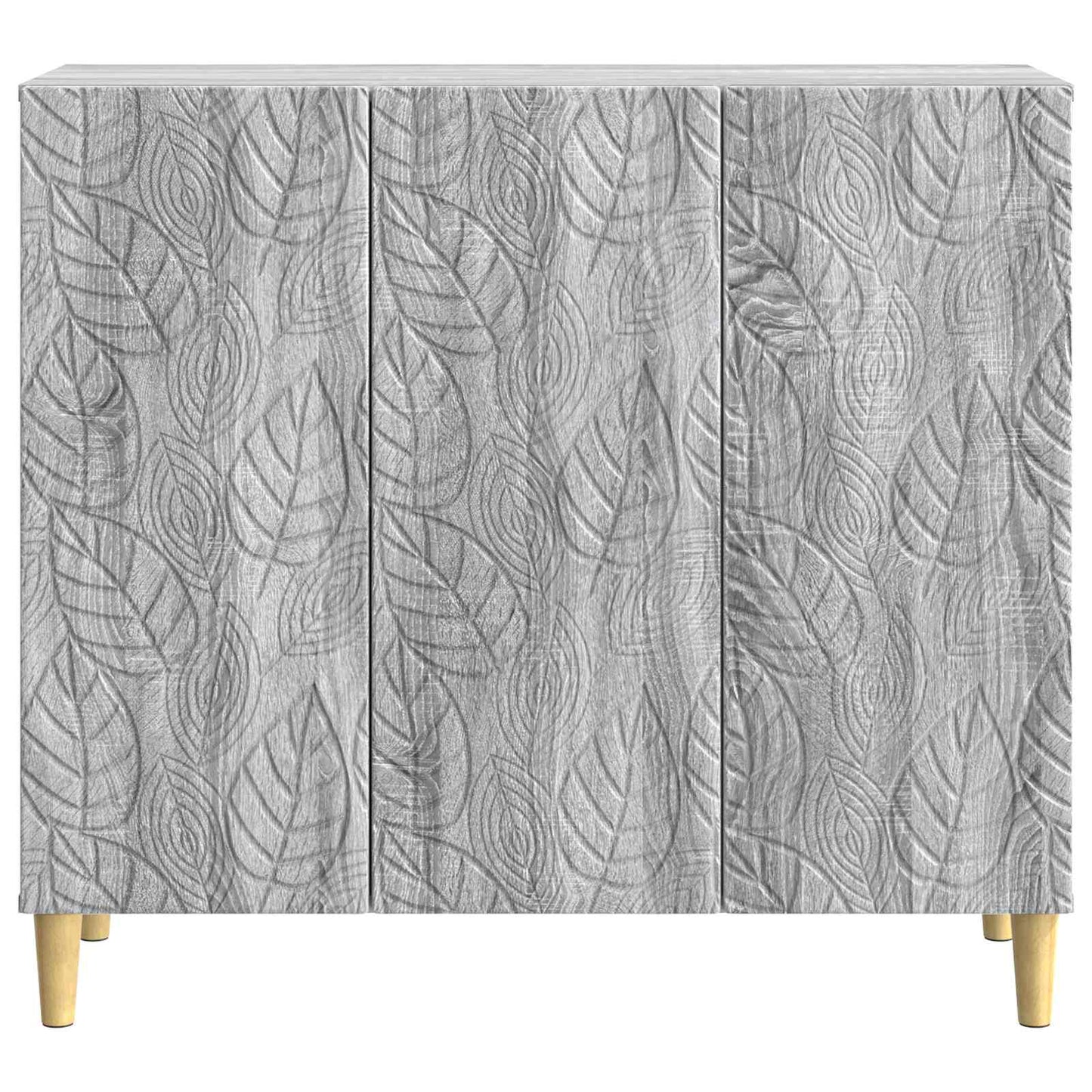 Sideboard Grå Sonoma 89 x 34,5 x 80 cm Konstrueret træ