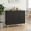 Sideboard Sort 89 x 34,5 x 60 cm Konstrueret træ