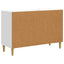 Sideboard Hvid højglans 89 x 34,5 x 60 cm Konstrueret træ