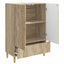 Sideboard Sonoma-eg 66 x 34,5 x 95 cm Konstrueret træ