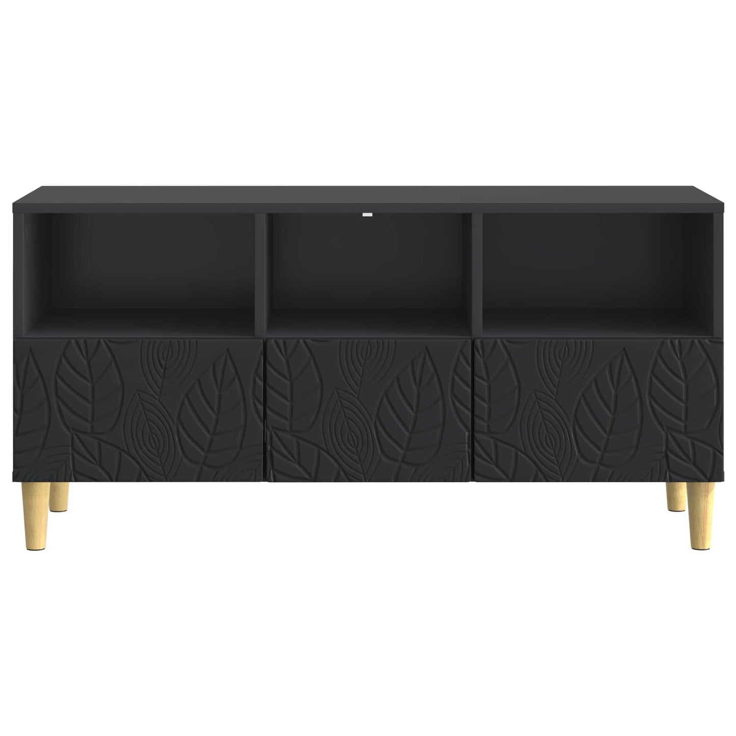 TV-skab 102 x 34,5 x 50 cm Sort Konstrueret træ