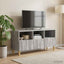 TV-skab 102 x 34,5 x 50 cm Grå Sonoma Konstrueret træ