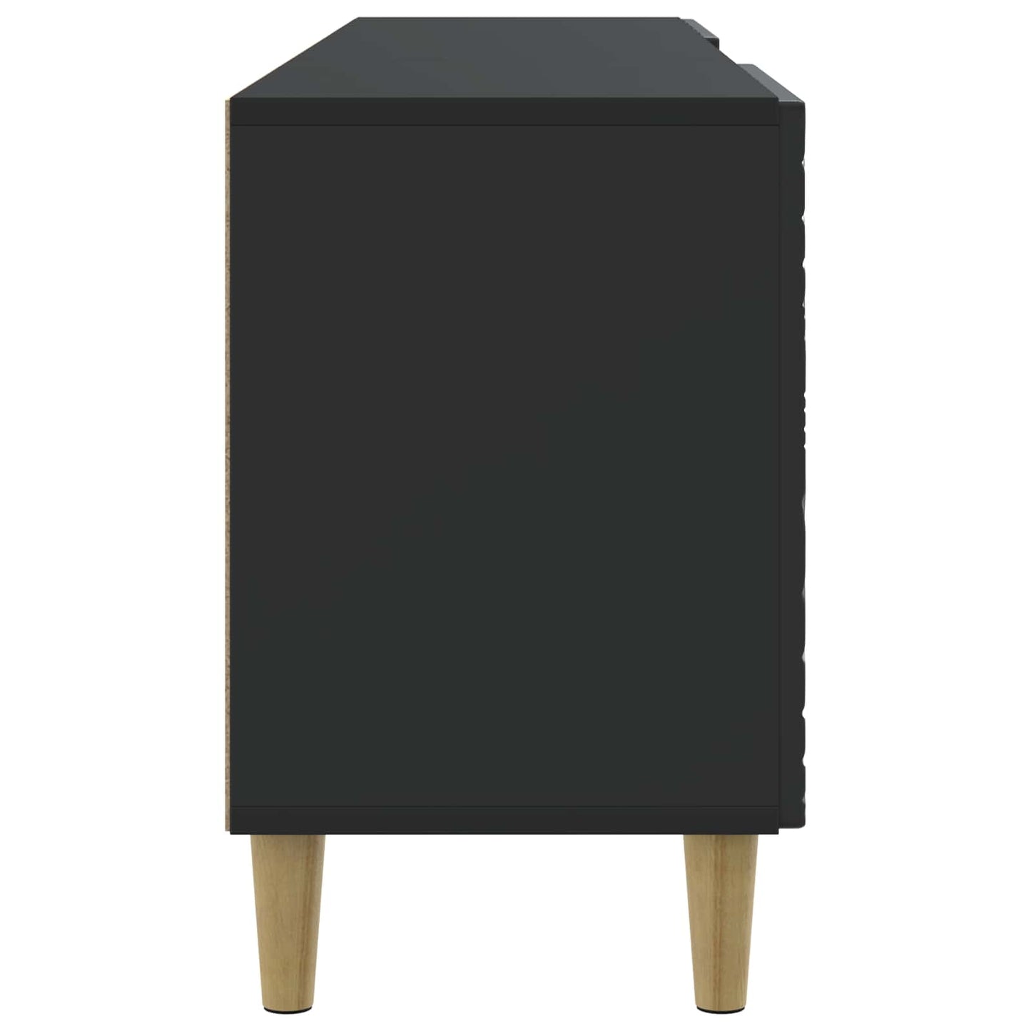 TV-skab 150 x 31 x 50 cm Sort Konstrueret træ