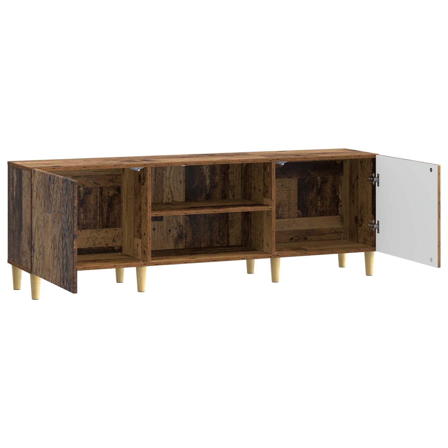 TV-skab 150 x 31 x 50 cm Gammelt træ Konstrueret træ