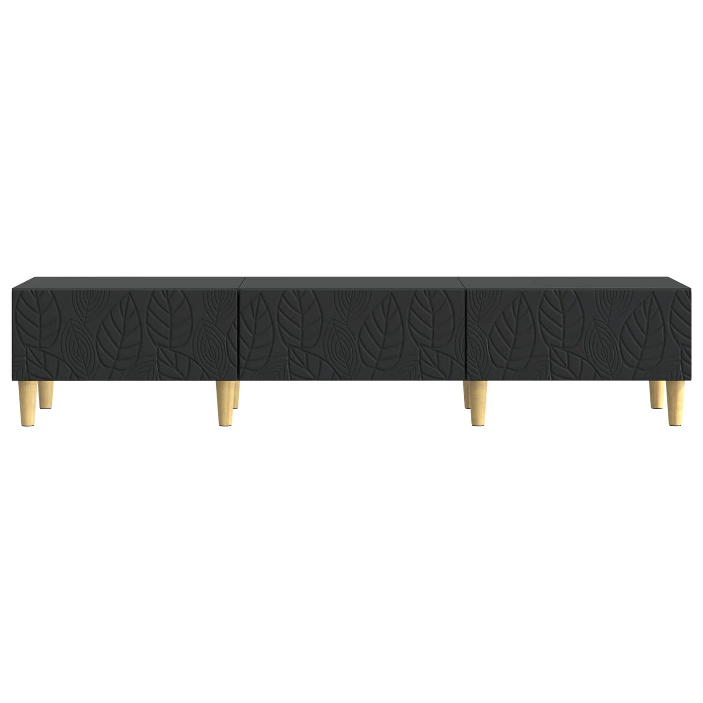TV-skab 147 x 34,5 x 30 cm Sort Konstrueret træ