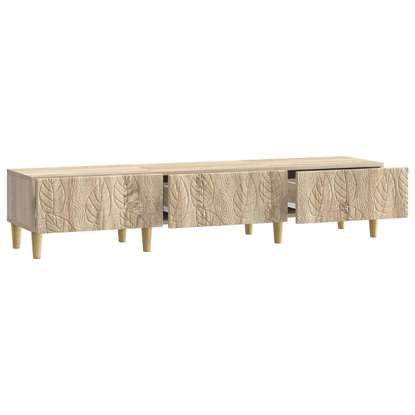 TV-skab 147 x 34,5 x 30 cm Sonoma-eg Konstrueret træ
