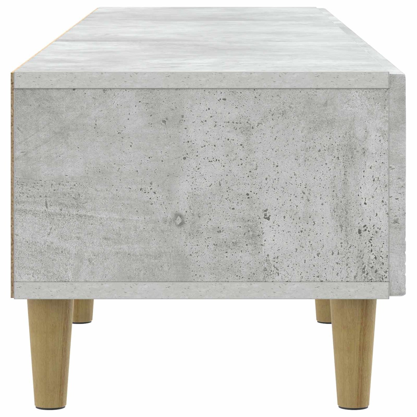 TV-skab 147 x 34,5 x 30 cm Betongrå Konstrueret træ