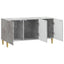 TV-skab 99 x 34,5 x 50 cm Betongrå Konstrueret træ