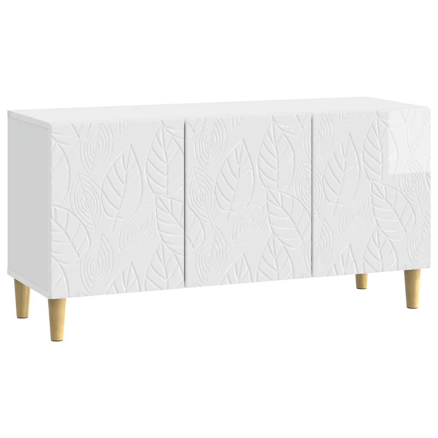 TV-skab 99 x 34,5 x 50 cm Hvid højglans Konstrueret træ