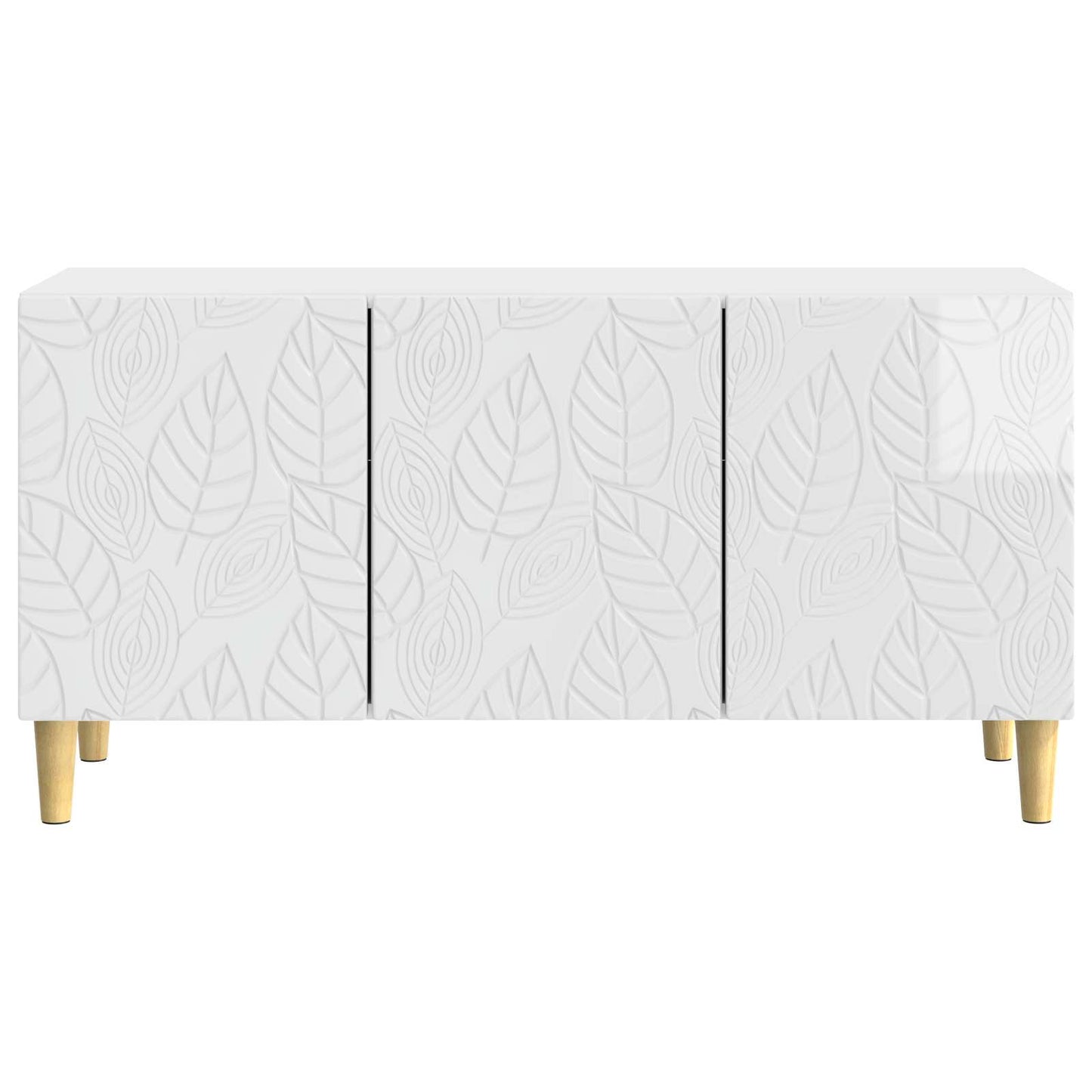 TV-skab 99 x 34,5 x 50 cm Hvid højglans Konstrueret træ