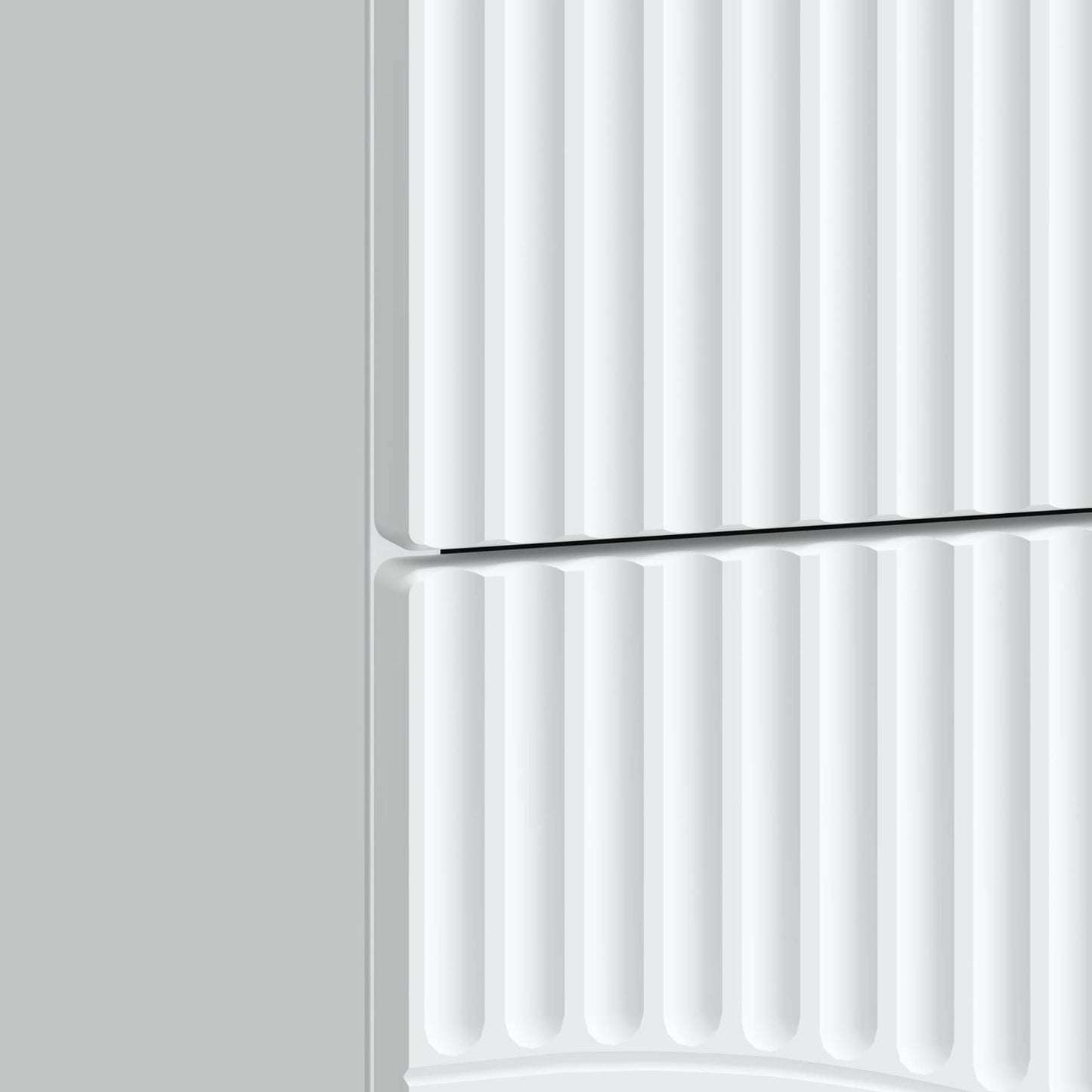 Natskab 2 pcs Hvid 43 x 34,5 x 44,5 cm Konstrueret træ