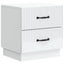 Natskab 2 pcs Hvid 43 x 34,5 x 44,5 cm Konstrueret træ