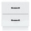 Natskab 2 pcs Hvid 43 x 34,5 x 44,5 cm Konstrueret træ