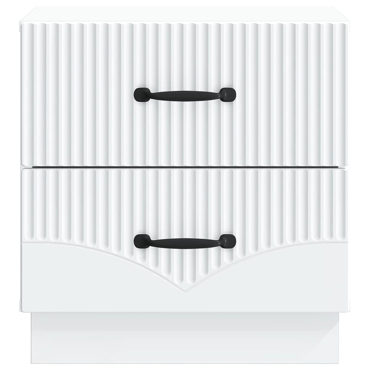Natskab 2 pcs Hvid 43 x 34,5 x 44,5 cm Konstrueret træ