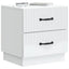 Natskab 2 pcs Hvid 43 x 34,5 x 44,5 cm Konstrueret træ