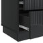 Natskab 2 pcs Sort 43 x 34,5 x 44,5 cm Konstrueret træ