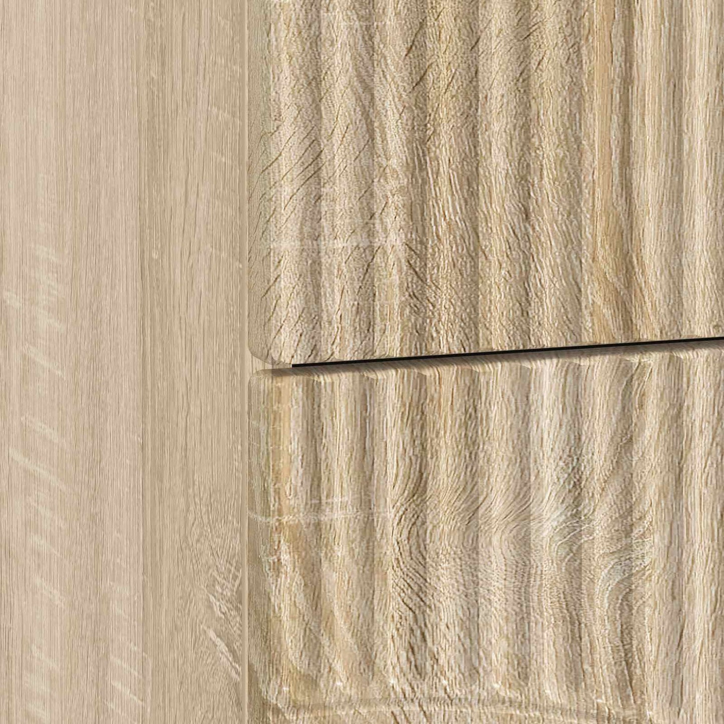 Natskab 2 pcs Sonoma-eg 43 x 34,5 x 44,5 cm Konstrueret træ