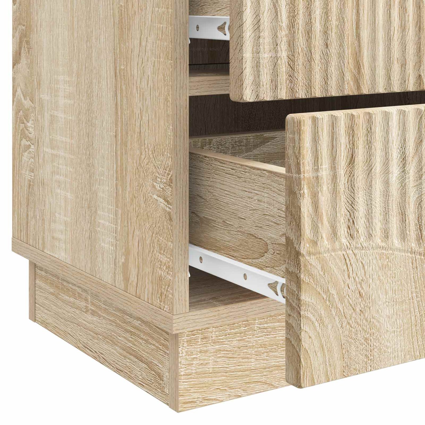 Natskab 2 pcs Sonoma-eg 43 x 34,5 x 44,5 cm Konstrueret træ