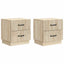Natskab 2 stk. Sonoma-eg 43 x 34,5 x 44,5 cm Konstrueret træ