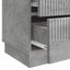 Natskab 2 pcs Betongrå 43 x 34,5 x 44,5 cm Konstrueret træ