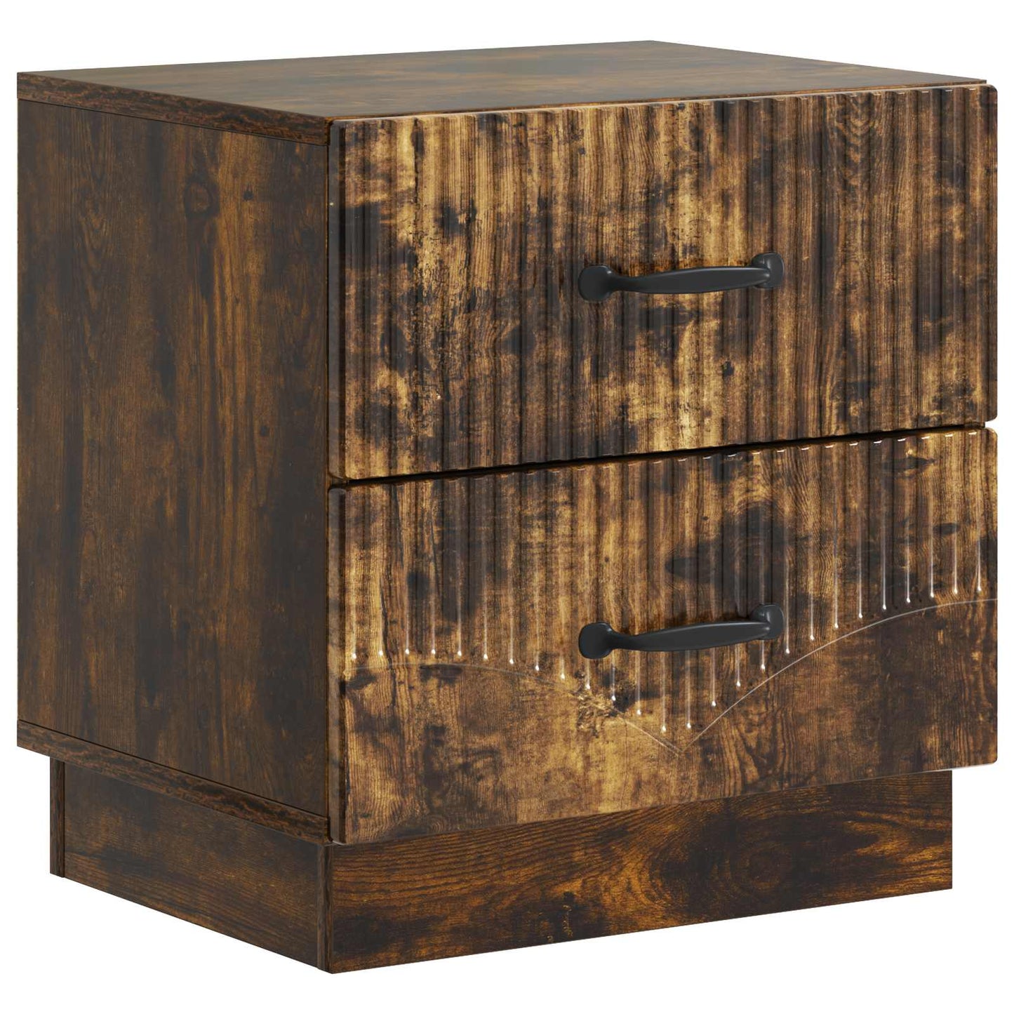 Natskab 2 pcs Røget eg 43 x 34,5 x 44,5 cm Konstrueret træ
