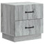 Natskab 2 pcs Grå sonoma-eg 43 x 34,5 x 44,5 cm Konstrueret træ