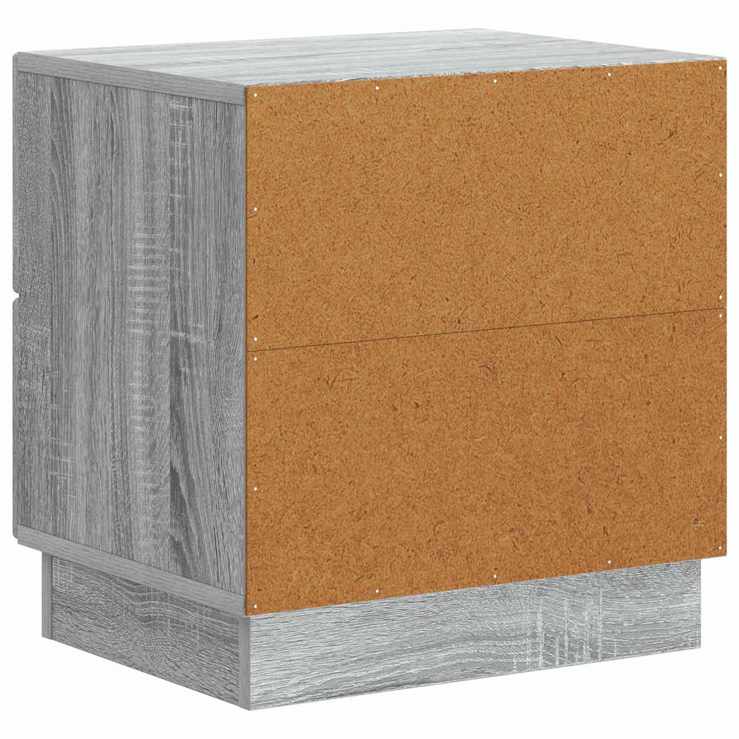 Natskab 2 pcs Grå sonoma-eg 43 x 34,5 x 44,5 cm Konstrueret træ