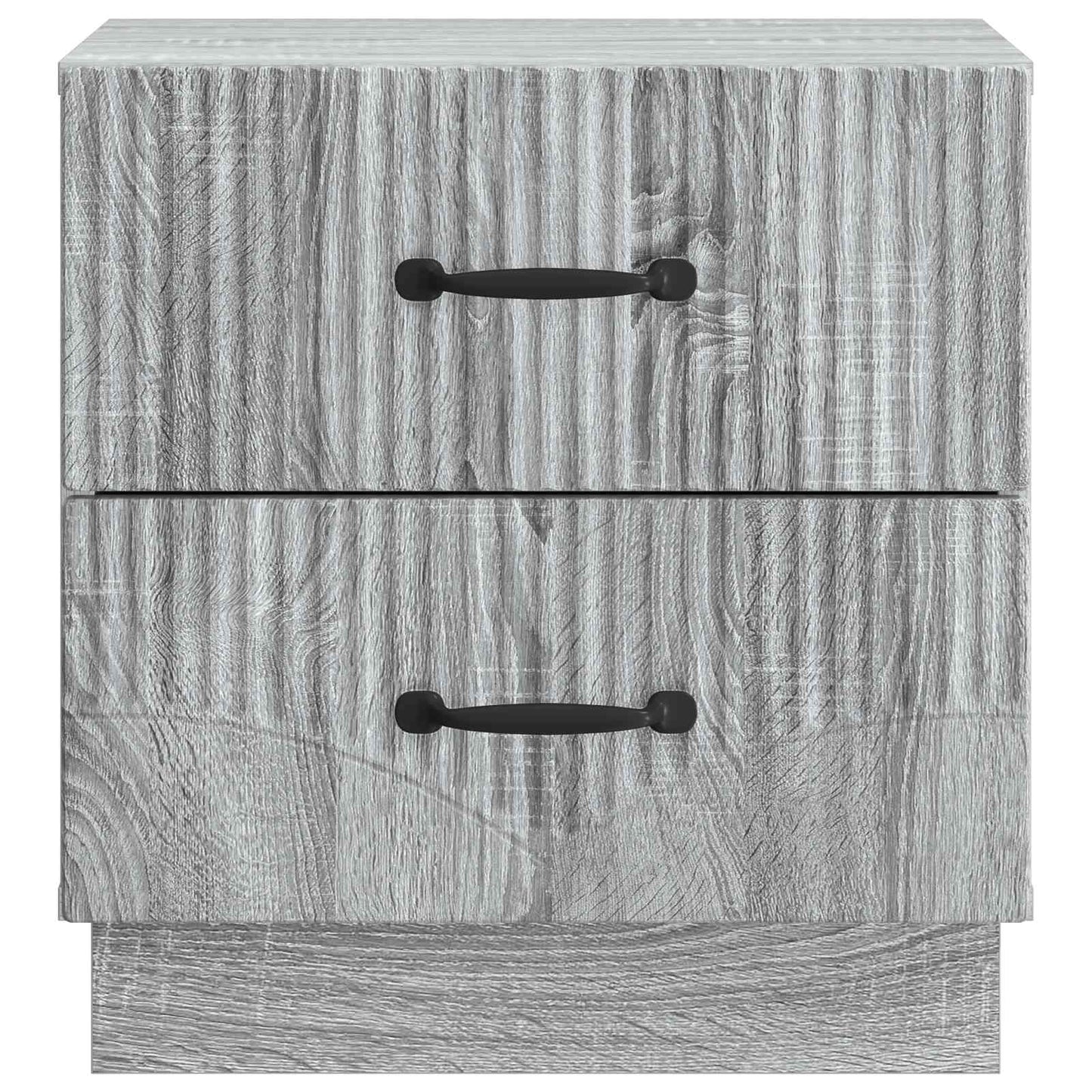 Natskab 2 pcs Grå sonoma-eg 43 x 34,5 x 44,5 cm Konstrueret træ