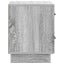 Natskab 2 pcs Grå sonoma-eg 43 x 34,5 x 44,5 cm Konstrueret træ