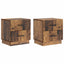 Natskab 2 pcs Gammelt træ 43 x 34,5 x 44,5 cm Konstrueret træ