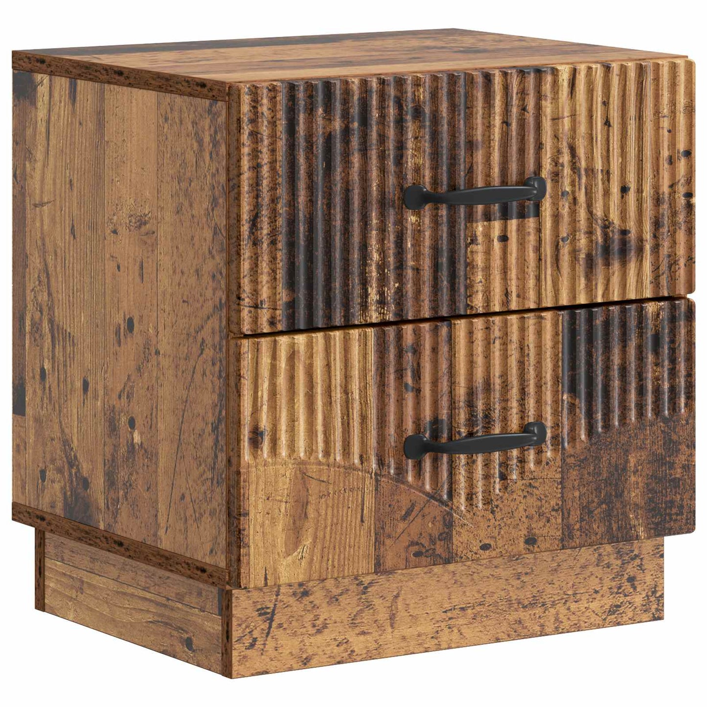 Natskab 2 pcs Gammelt træ 43 x 34,5 x 44,5 cm Konstrueret træ