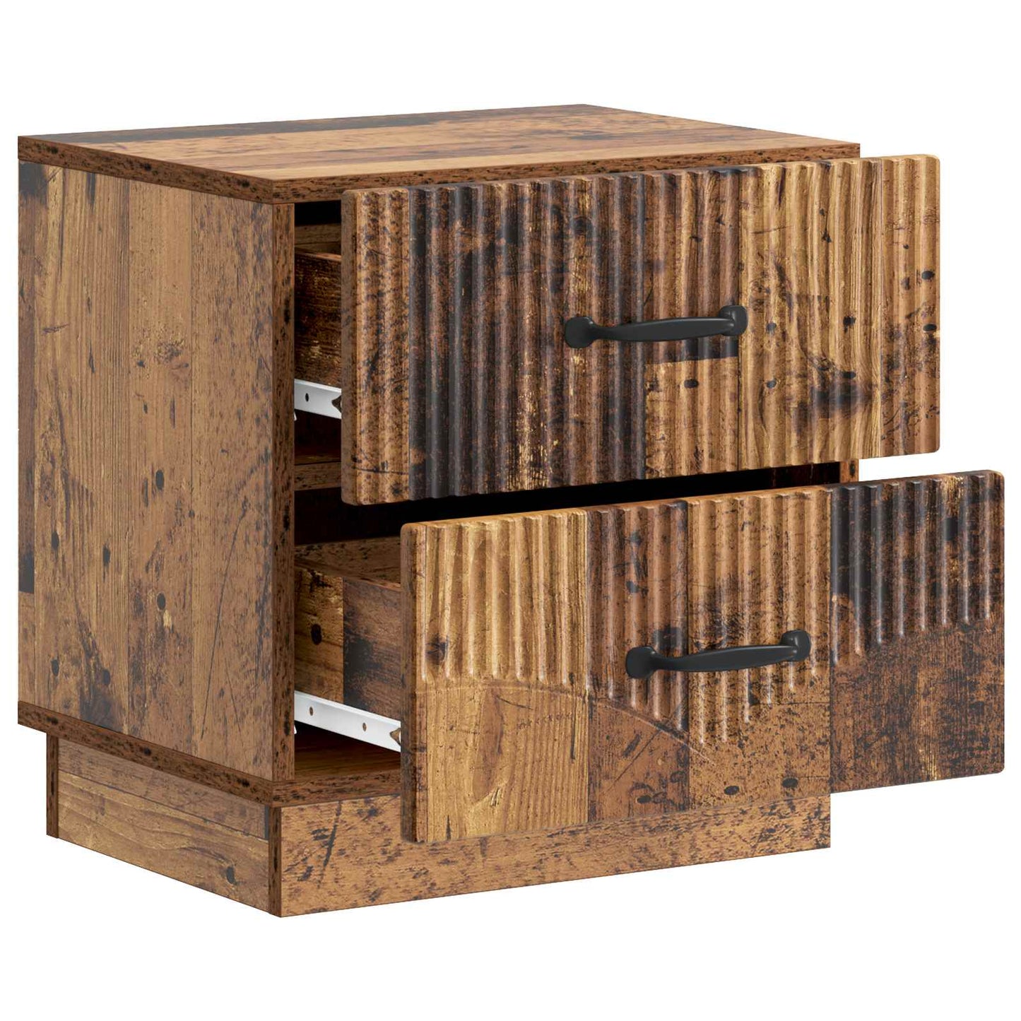 Natskab 2 pcs Gammelt træ 43 x 34,5 x 44,5 cm Konstrueret træ