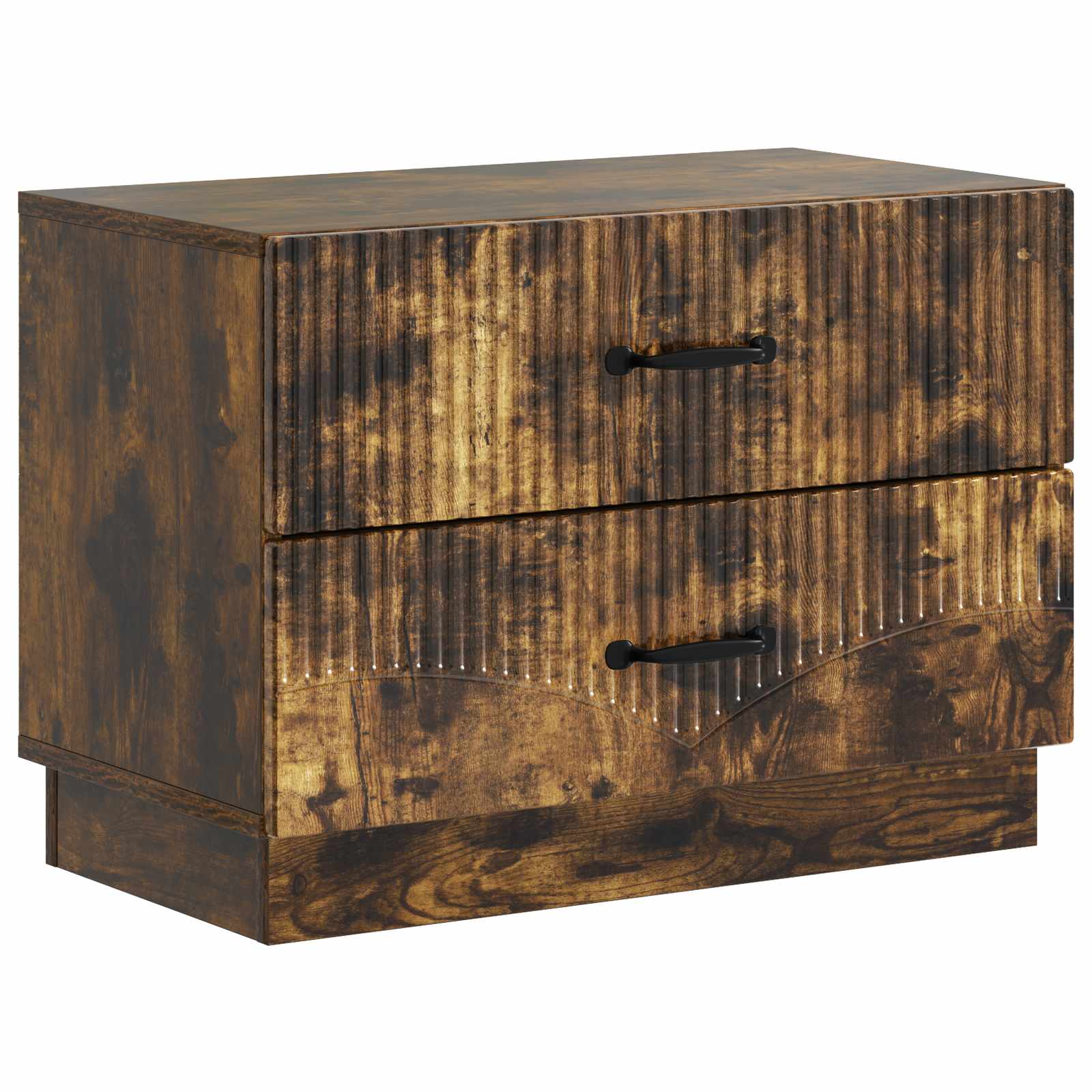 Natskab med skuffe Røget eg 62 x 34,5 x 44,5 cm Konstrueret træ billede