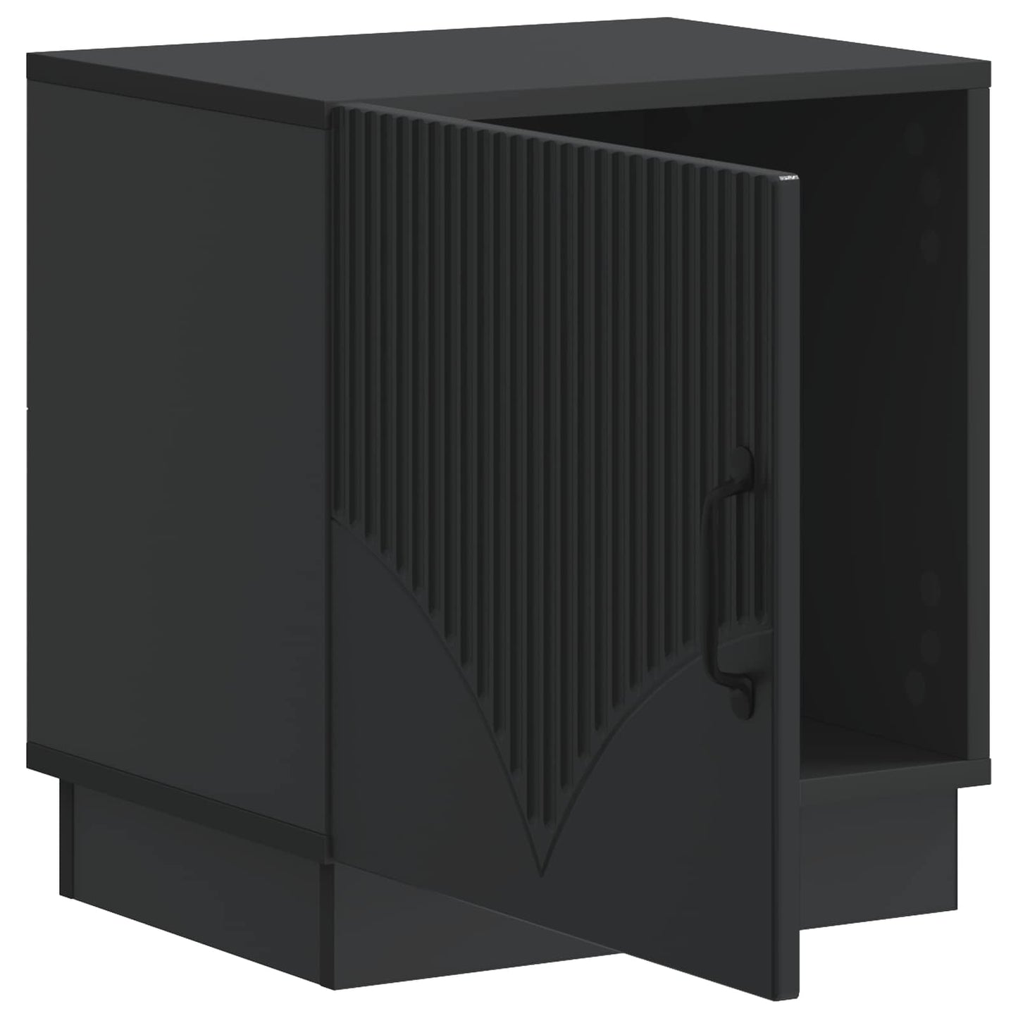 Sengebord 2 stk. Sort 43 x 34,5 x 47 cm Konstrueret træ