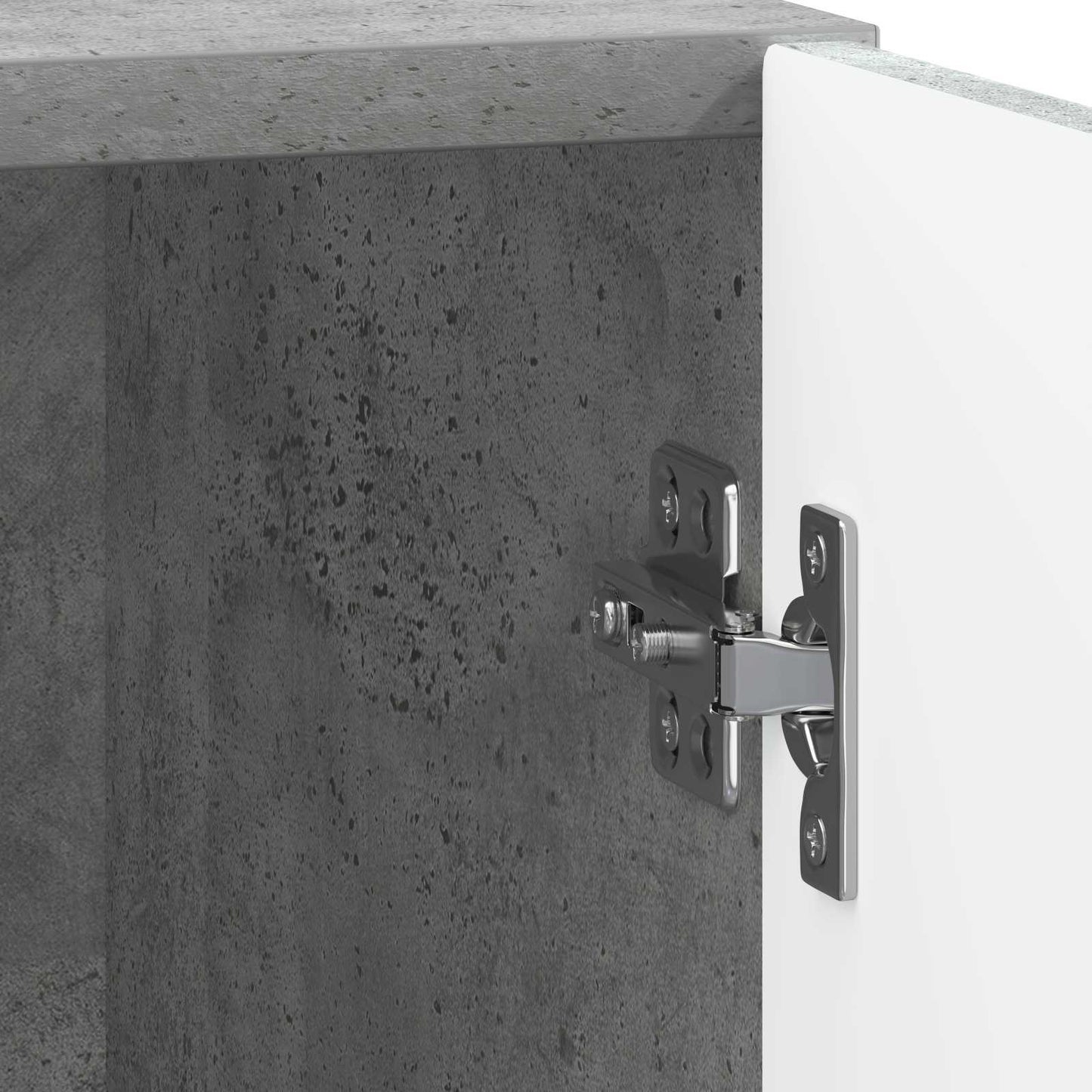 Sengebord 2 pcs Beton Grå 43 x 34,5 x 47 cm Konstrueret træ