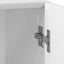 Sengebord 2 pcs Hvid højglans 43 x 34,5 x 47 cm Konstrueret træ