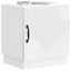 Sengebord 2 pcs Hvid højglans 43 x 34,5 x 47 cm Konstrueret træ