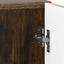 Sengebord 2 pcs Røget eg 43 x 34,5 x 47 cm Konstrueret træ
