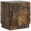 Sengebord 2 stk. Røget eg 43 x 34,5 x 47 cm Konstrueret træ