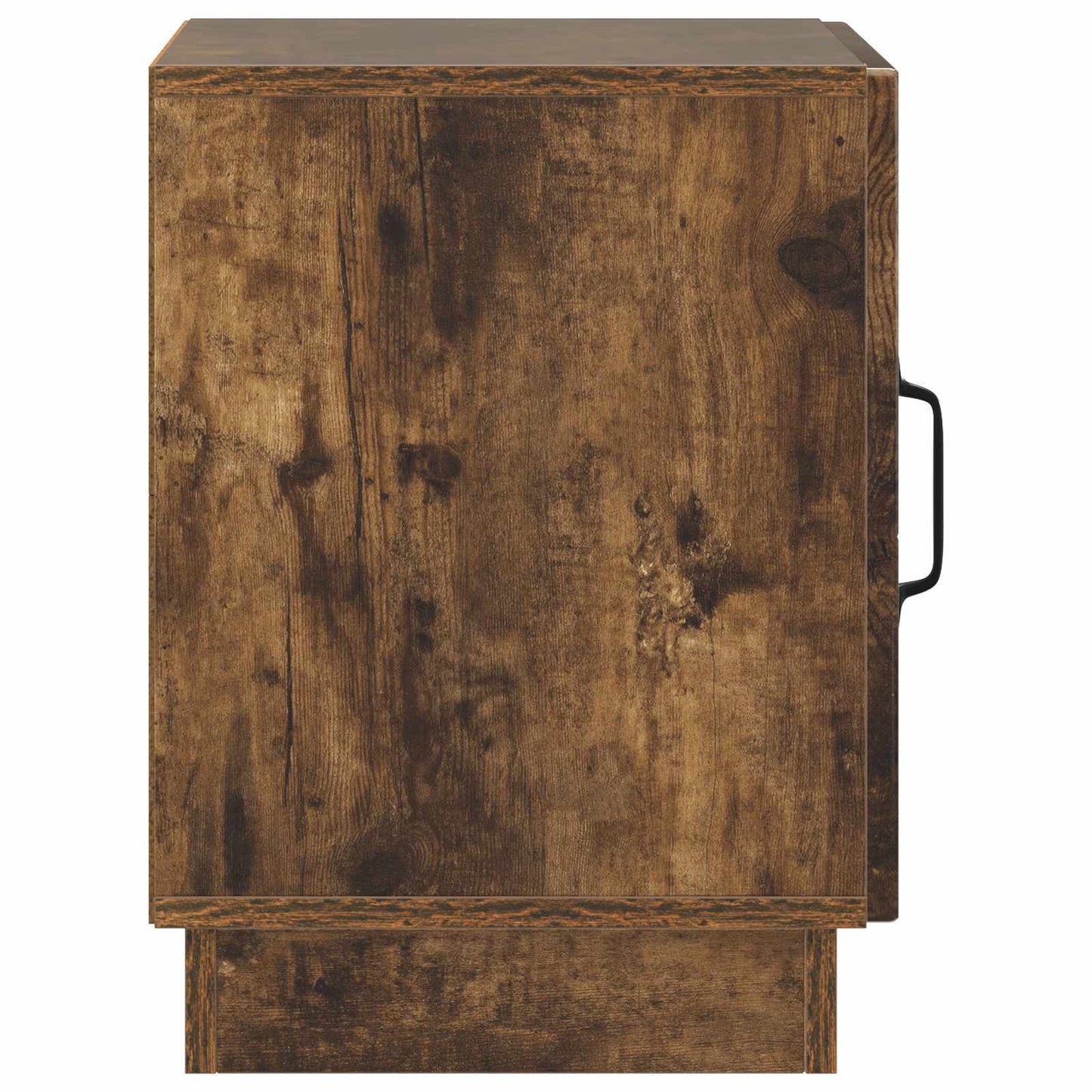 Sengebord 2 stk. Røget eg 43 x 34,5 x 47 cm Konstrueret træ