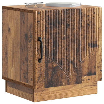 Sengebord 2 pcs Gammelt træ 43 x 34,5 x 47 cm Konstrueret træ
