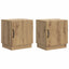 Sengebord 2 pcs Artisan-eg 43 x 34,5 x 47 cm Konstrueret træ