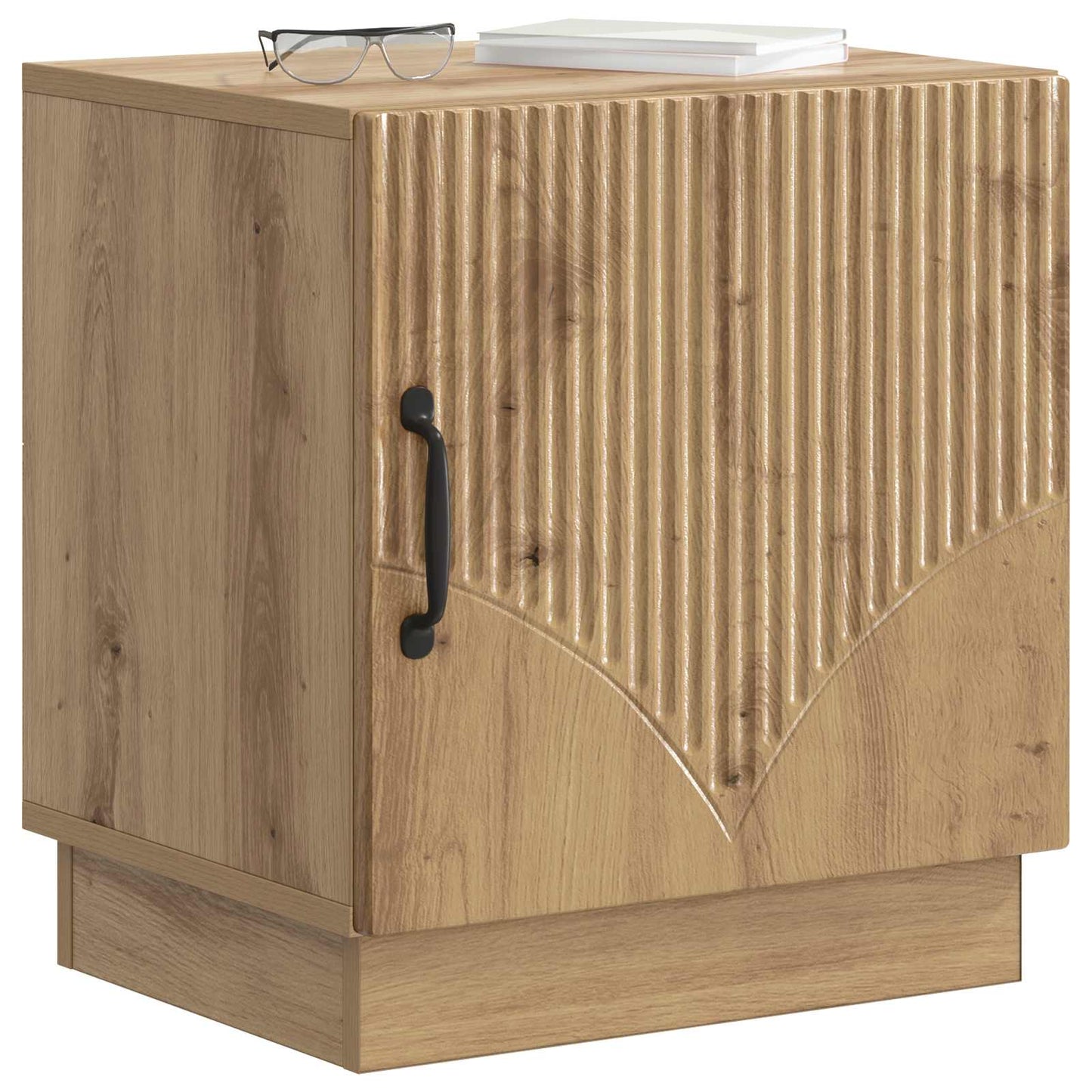 Sengebord 2 pcs Artisan-eg 43 x 34,5 x 47 cm Konstrueret træ